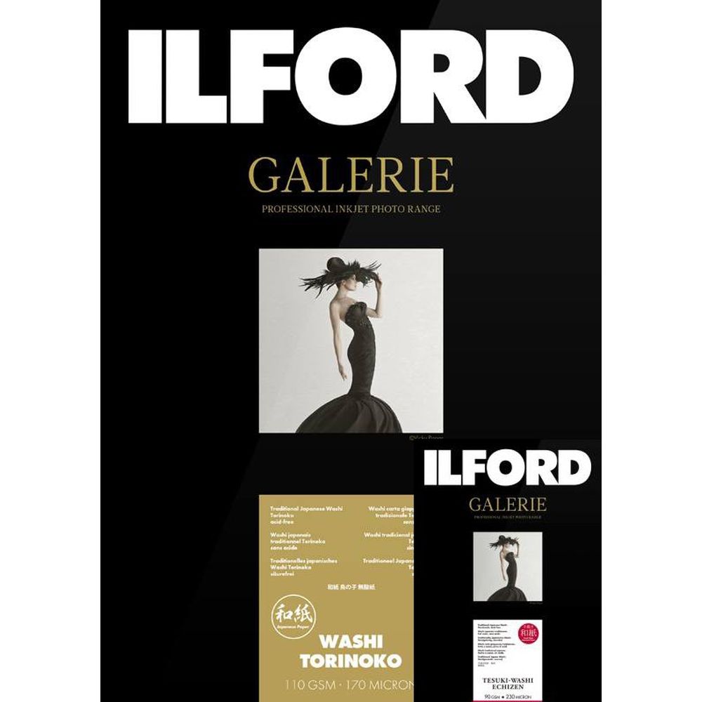Ilford GALLERY Washi Discovery Pack A4 - 210mm x 297mm 18 feuilles
