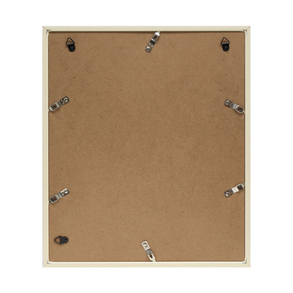 Deknudt Cadre multi-photos en bois avec passepoil blanc et passe-partout pour 5 photos 10x15 S46WG4