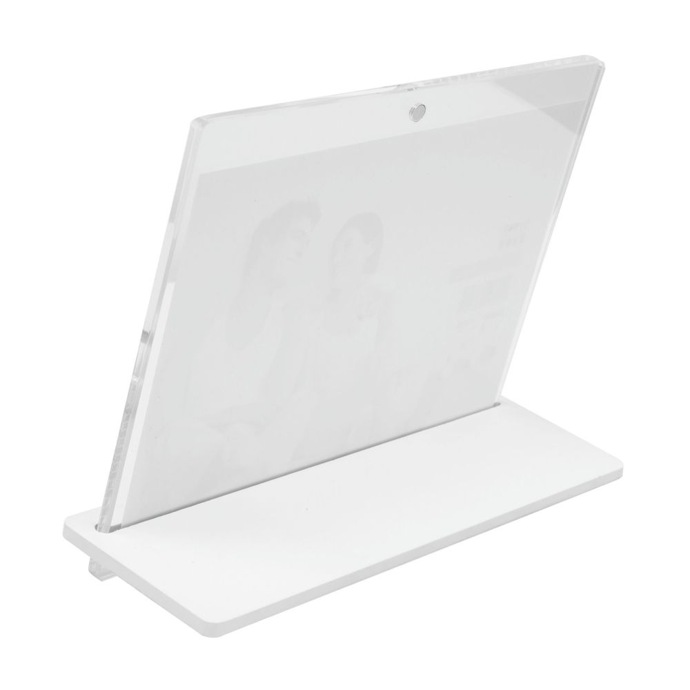 Deknudt Cadre photo transparent 5,4mm d'épaisseur avec support blanc 13x18 S58SD1
