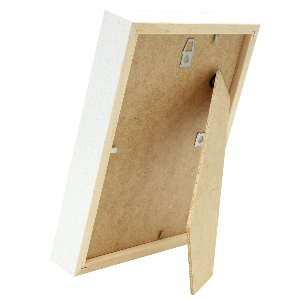 Deknudt Weißer Holzrahmen zum Einrahmen von Gegenständen 30x30 S223K1