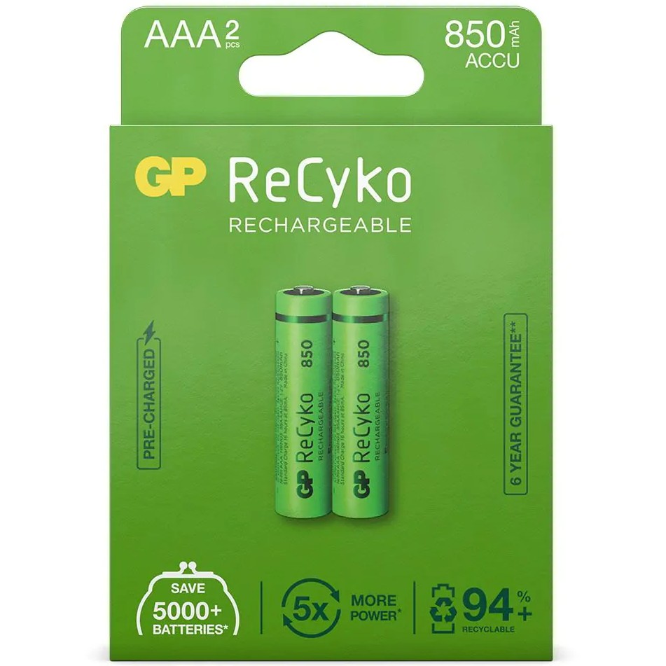 GP AAA ReCyko Wiederaufladbar 850 mAh