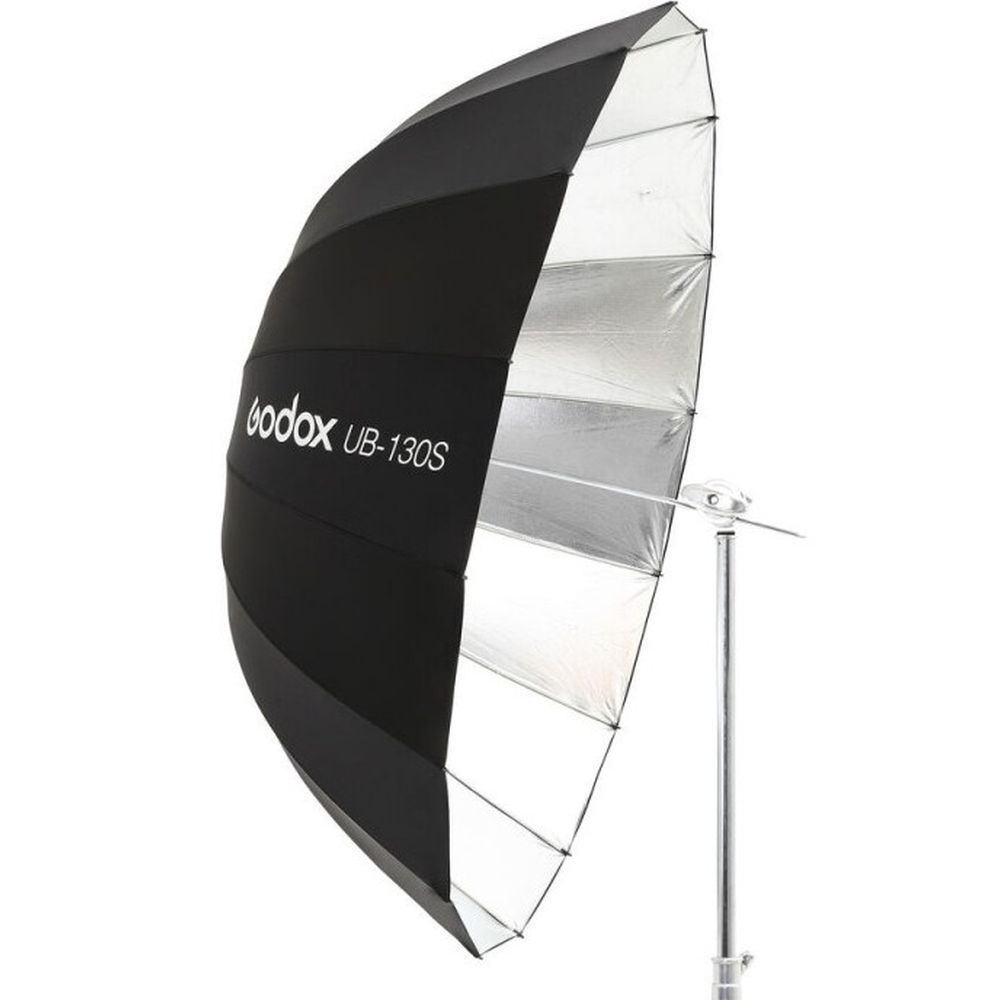 Godox UB-130S - Parabolisch reflektierender Studioschirm silber 130cm