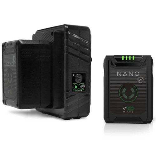 Core SWX Compact NANO Micro V-Mount Kit de batterie avec chargeur (2x NANO-V150 et 1x GPM-X2S)
