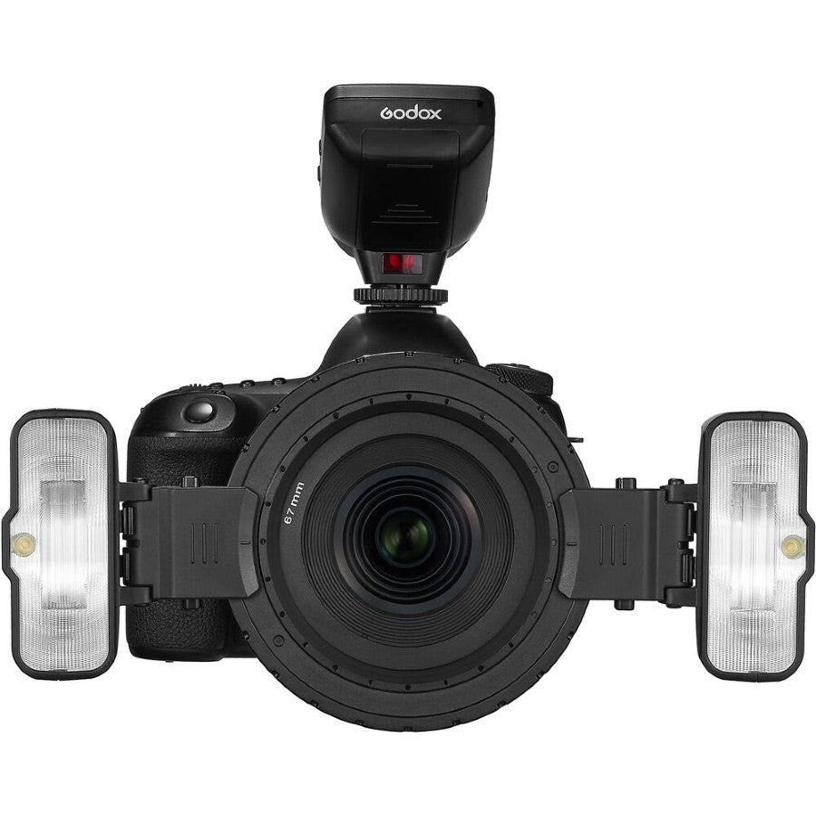 Godox Makro-Ringblitz-Zweilicht-Set MF-12