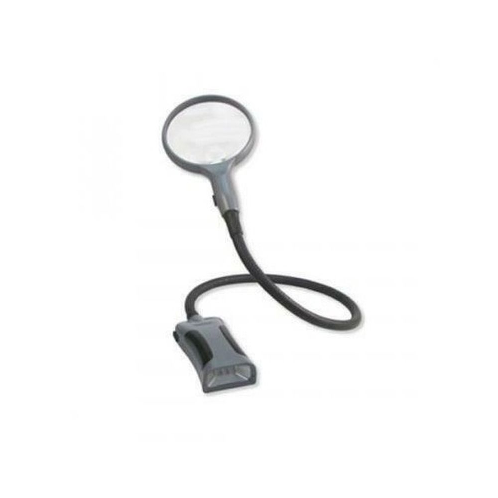 Digiphot 2.5x Loupe avec col de cygne & spot LED 5x