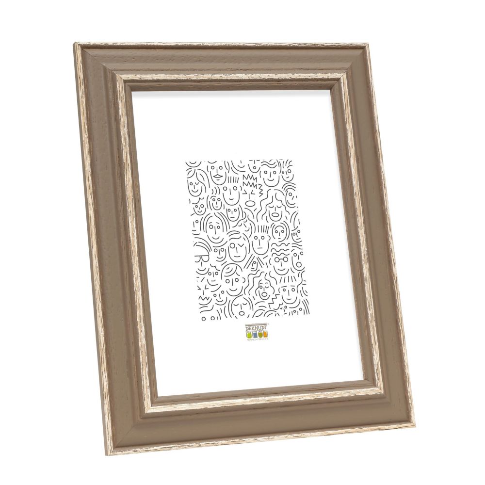Deknudt Cadre photo beige avec accent de couleur naturelle 10x15 S221F3