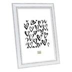 Deknudt Cadre photo blanc avec accent marron 18x24 S221H3