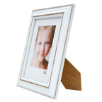 Deknudt Photo frame white with brown accent 24x30 S221H3