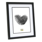 Deknudt Cadre photo noir avec passe-partout 10x15 S43AK2