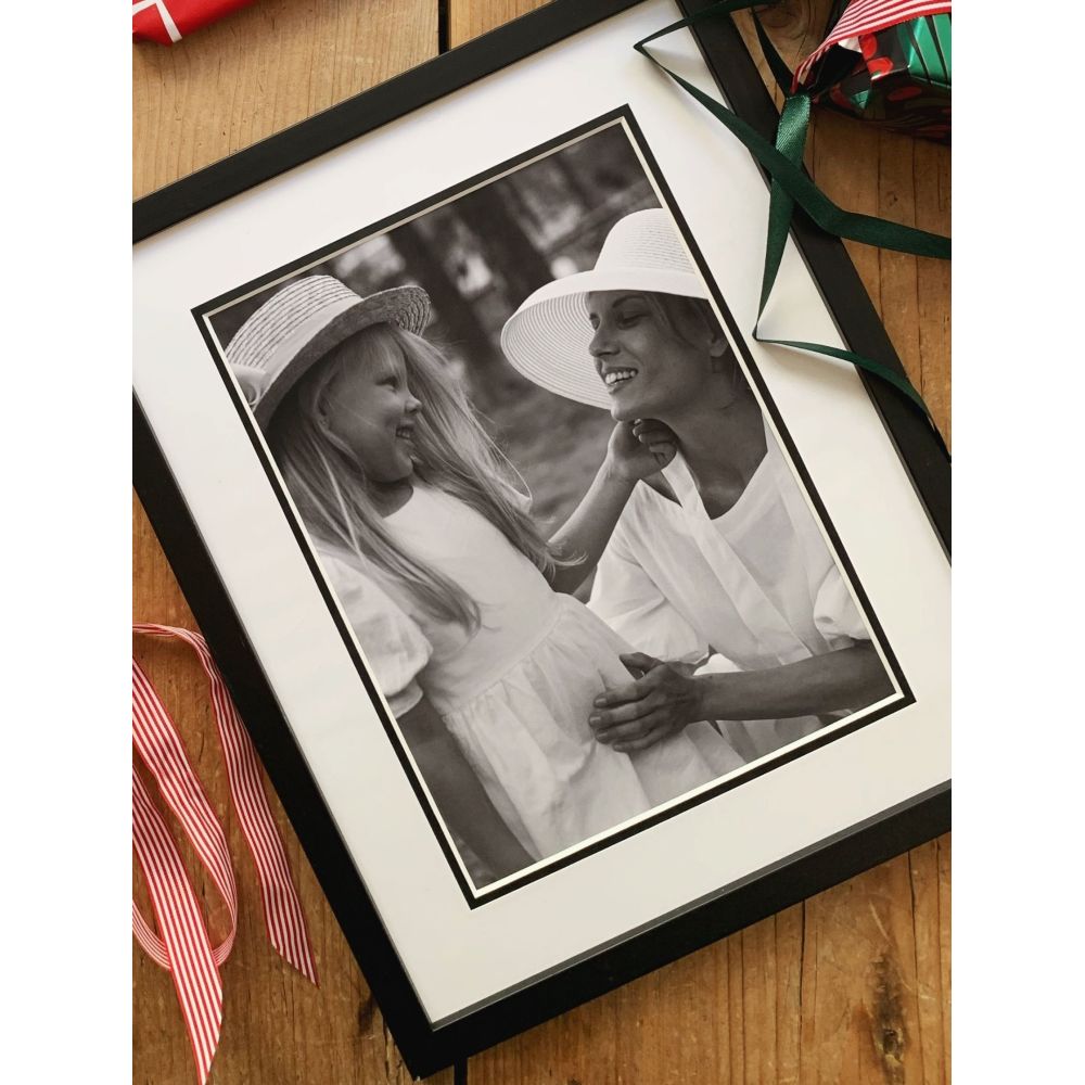 Deknudt Cadre photo noir avec passe-partout 10x15 S43AK2