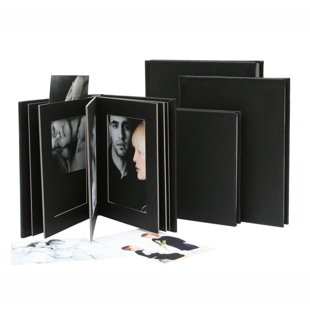 Deknudt Passe-partout Album Noir avec Couverture et Cuir 13x18 A66DA2