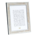 Deknudt Silberfarbener Fotorahmen aus Holz mit dunkelbraunem Crackle-Finish 15x15 S40JE9