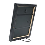 Deknudt Silberfarbener Fotorahmen aus Holz mit dunkelbraunem Crackle-Finish 15x15 S40JE9