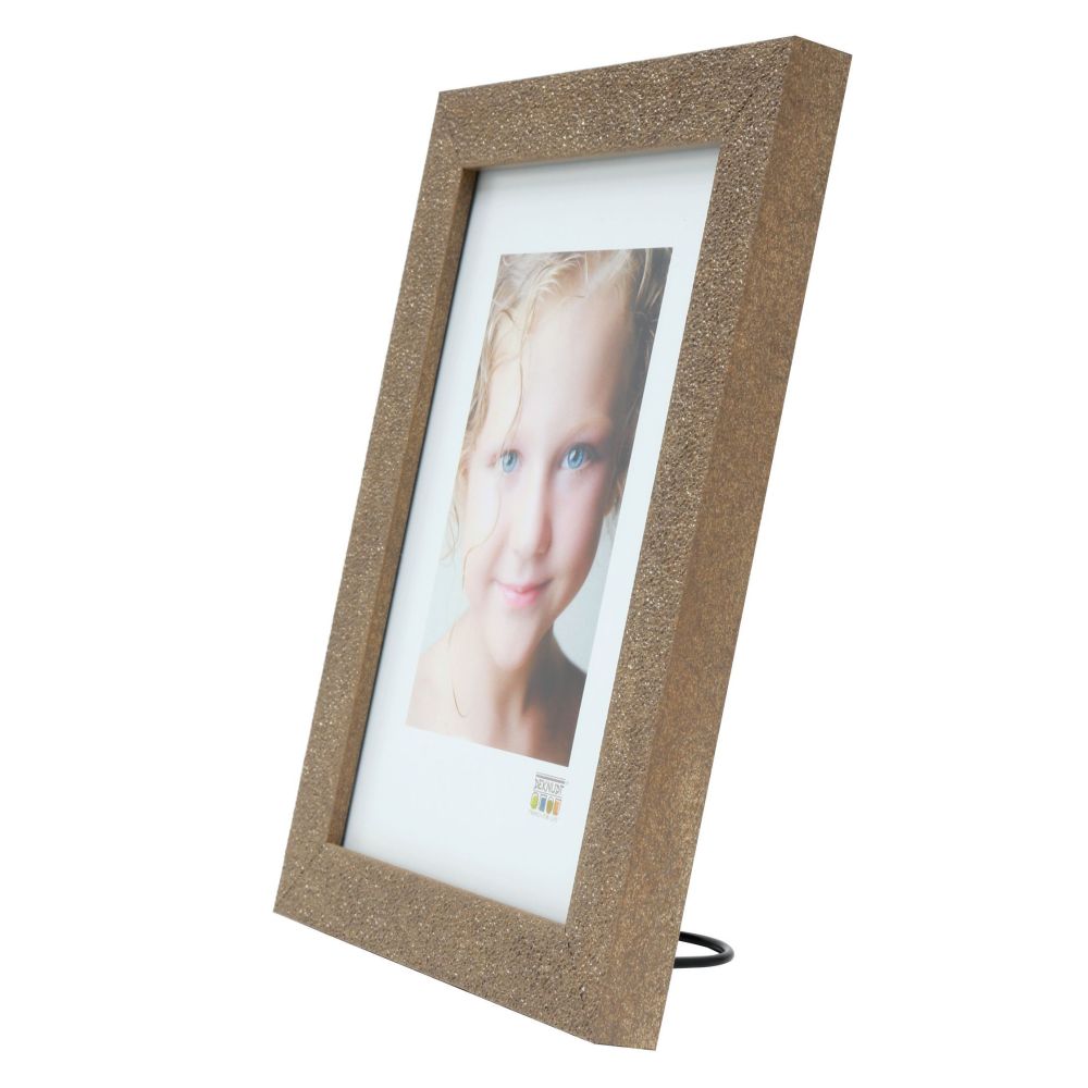 Deknudt Cadre photo de couleur or avec effet pailleté 10x15 S41VG3