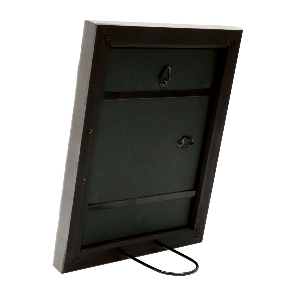 Deknudt Holzrahmen in Grau mit gewellter Struktur 24x30 S46HF7