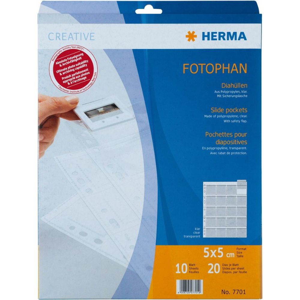 Herma Dia show Sac transparent/Mat 5x5 10 Pièces