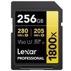 Lexar Professional Or Carte SD UHS-II - R280/W205 MB/s - 256GB - V60