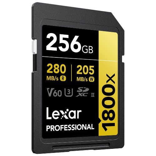 Lexar Professional Or Carte SD UHS-II - R280/W205 MB/s - 256GB - V60