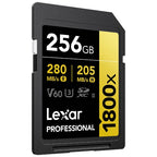 Lexar Professional Or Carte SD UHS-II - R280/W205 MB/s - 256GB - V60