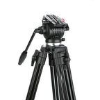 Caruba Videostar 177 Pro Trépied Vidéo + Tête à amortissement liquide