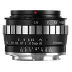 TTArtisan APS-C 23mm f/1.4 Sony E-mount Black+Silver