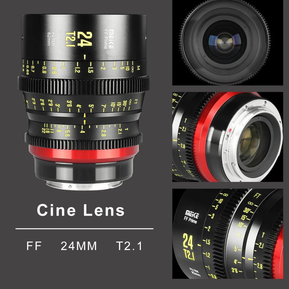 Meike Prime 24mm T2.1 Cine lens full-frame RF mount