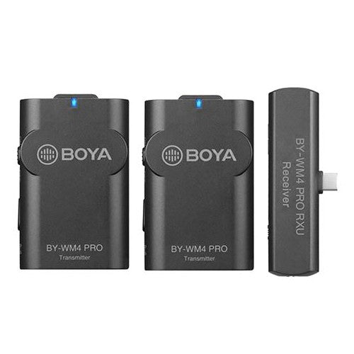 Boya Eigenschaften des drahtlosen 2,4-GHz-Duo-Lavalier-Mikrofons BY-WM4 Pro-K6 für Android