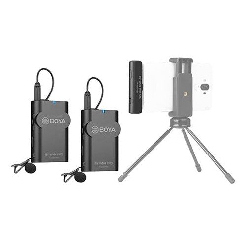 Boya Eigenschaften des drahtlosen 2,4-GHz-Duo-Lavalier-Mikrofons BY-WM4 Pro-K6 für Android
