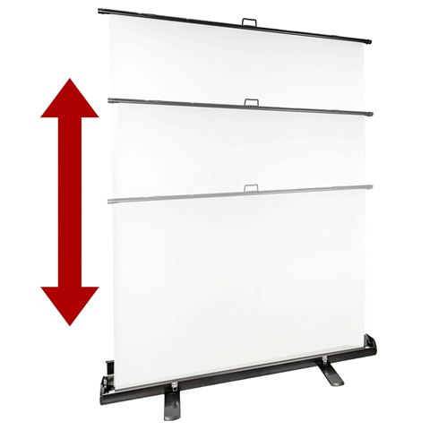 StudioKing Roll-Up Background Screen FB-150200FW 150x200 cm White