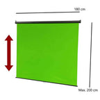 StudioKing Roll-Up Vert Screen FB-150200FG 150x200 cm Vert Chroma