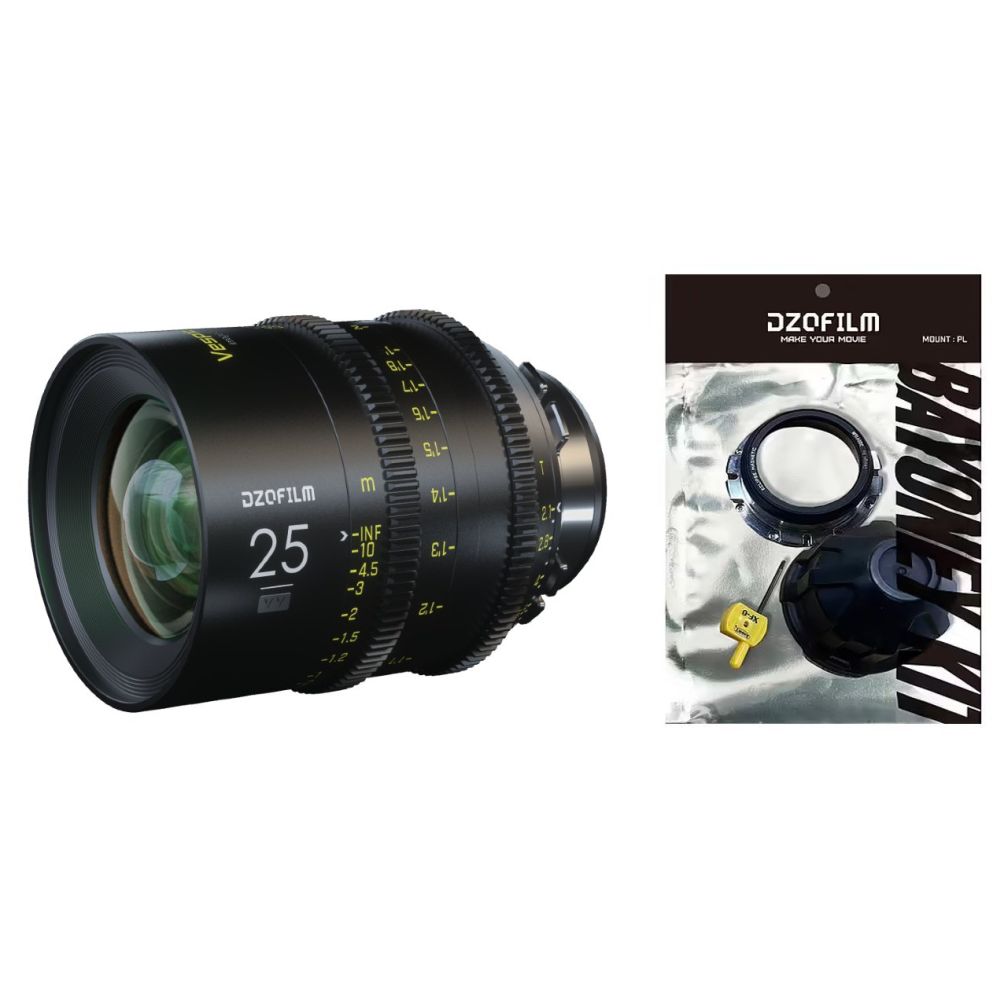 DZOFilm Vespid Prime FF 25mm T/2.1 PL mount + EF mount tool kit