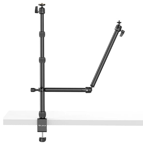 Ulanzi VIJIM LS11 double bras de trépied réglable avec pince de Table