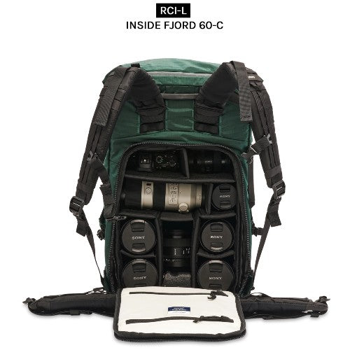 NYA-EVO Fjord 60-C Adventure, Kamerarucksack aus ECONYL, Mitternachtsblau