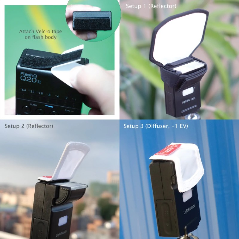 Kit diffuseur de flash pour FlashQ Q20 / Q20II / X20