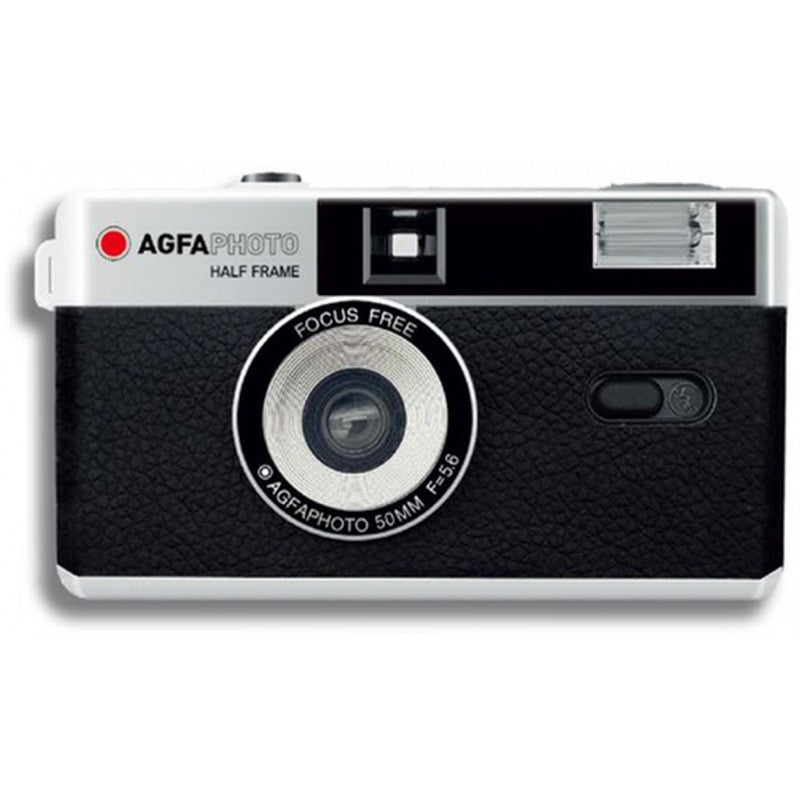 AgfaPhoto Appareil photo demi-cadre réutilisable noir, analogique