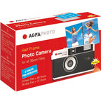 AgfaPhoto Appareil photo demi-cadre réutilisable noir, analogique