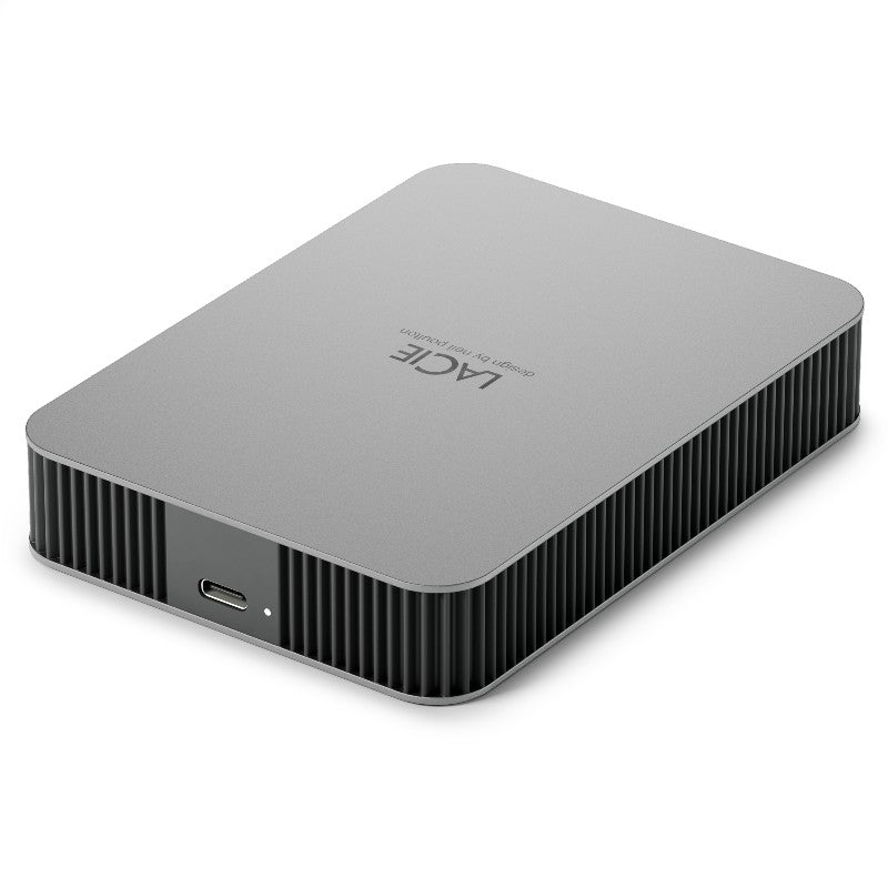 LaCie Mobile Drive Festplatte 5TB v2 USB-C Moon Silver w/Rescue