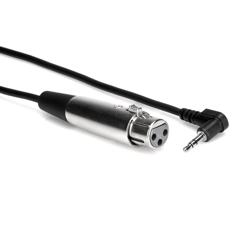 Hosa Camcorder Mikrofonkabel, XLR3F auf rechtwinkliges 3,5mm TRS, 60cm