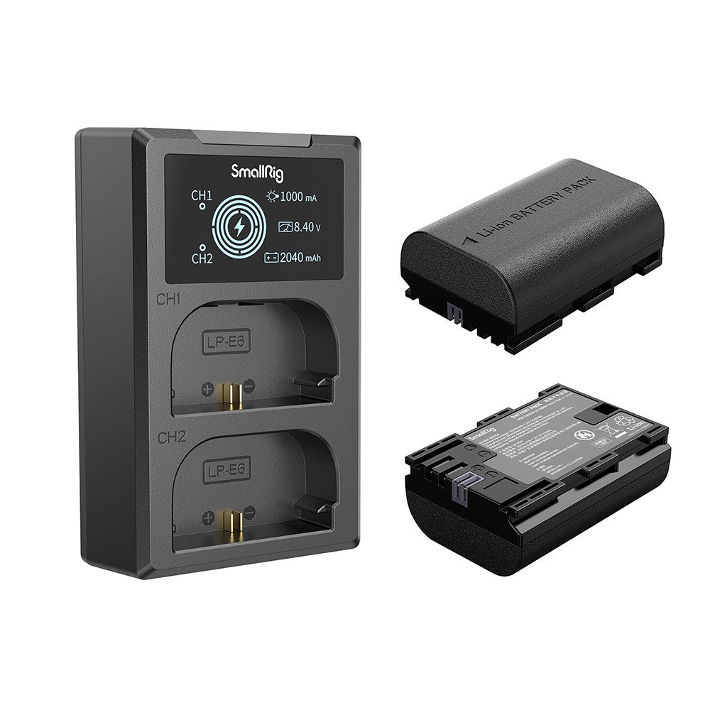 SmallRig LP-E6NH Appareil Photo Batterie et Chargeur Kit 3821