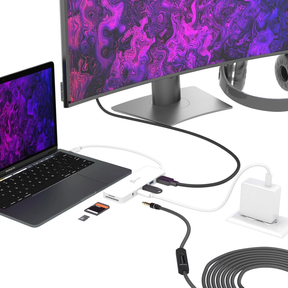j5create USB-C® Multi-Port Hub mit Power Delivery