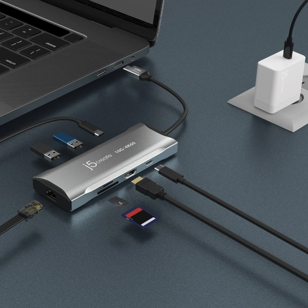 j5create 4K60 Elite USB-C® 10 Go/s Mini Station d'Accueil
