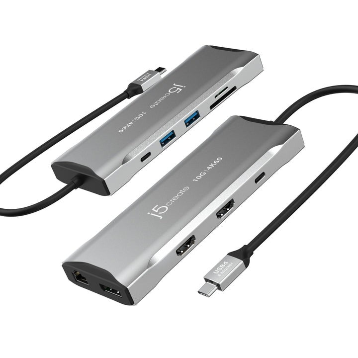 j5create 4K60 Elite USB-C® Triple-Monitor 10Gbps Mini Station d'Accueil