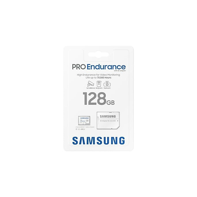 Samsung PRO Endurance 128GB + Adapter - MicroSD Kaart