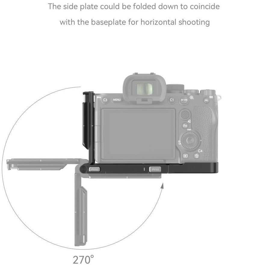 SmallRig 3984 Support en L pliable pour Sony Alpha 7R V / Alpha 7 IV / Alpha 7S III