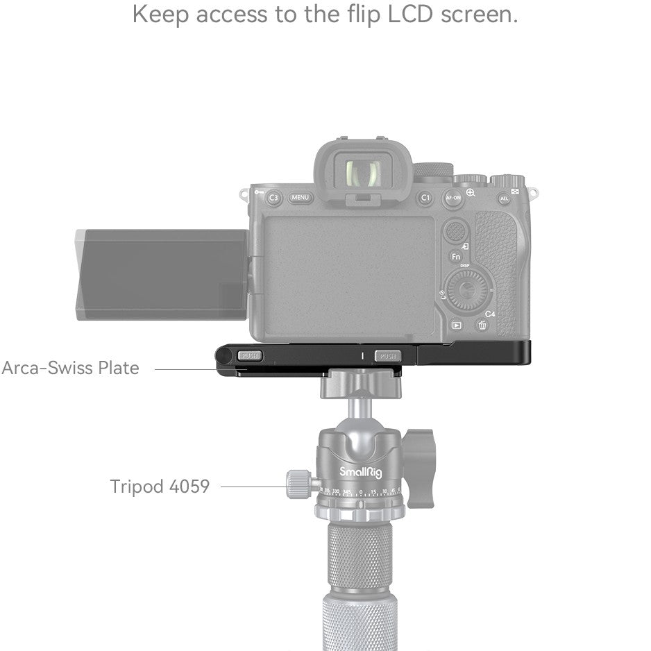 SmallRig 3984 Support en L pliable pour Sony Alpha 7R V / Alpha 7 IV / Alpha 7S III