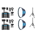 Nanlite Forza 60 II Kit double LED (avec pied d'éclairage et boîte à lumière)