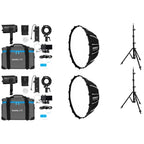 Nanlite Forza 60 II Kit double LED (avec pied d'éclairage et boîte à lumière)
