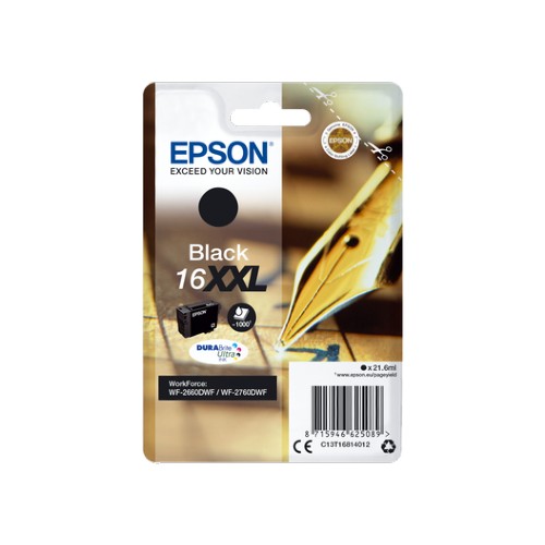 Epson Einzelpackung Schwarz 16XXL DURABrite Ultra Tinte