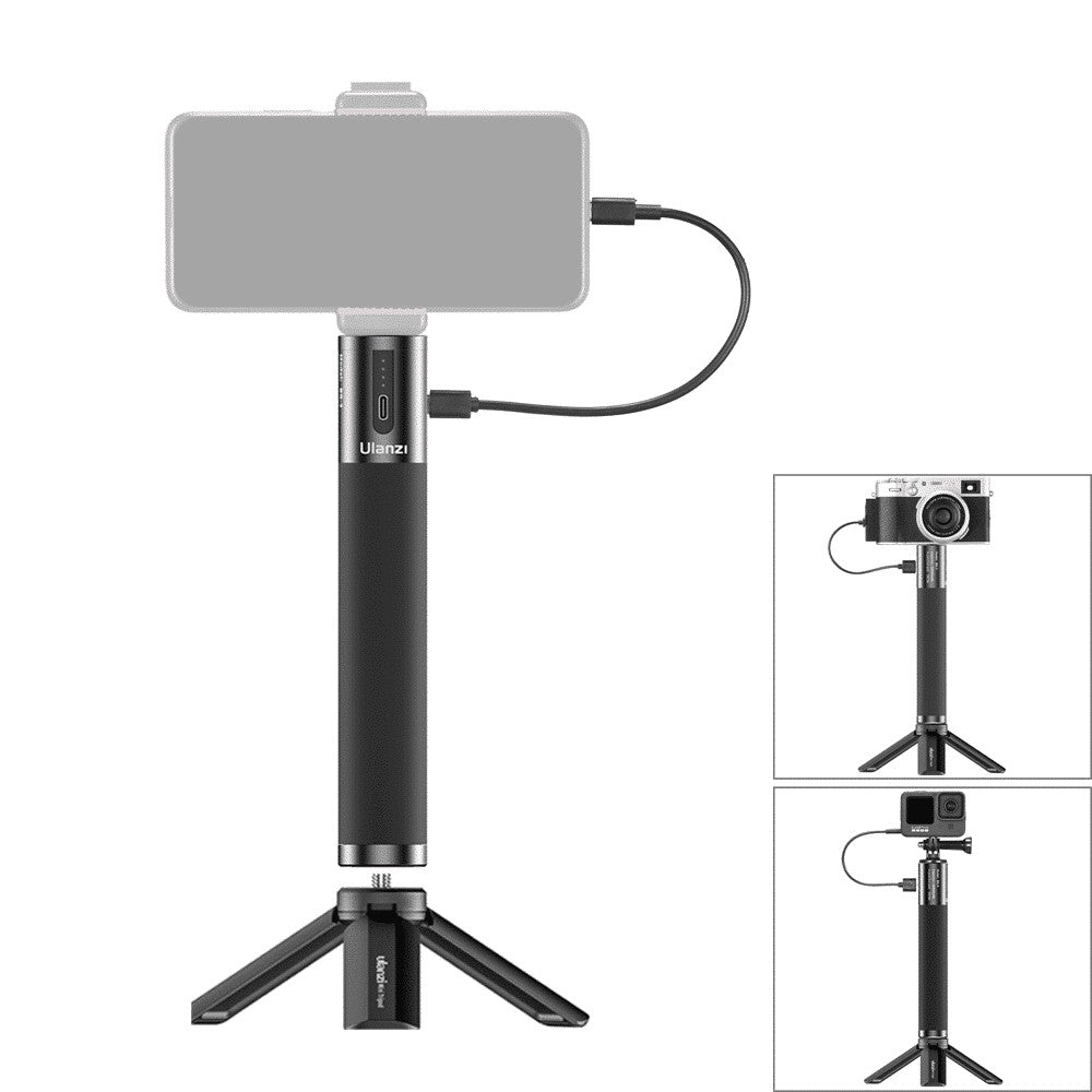 Ulanzi BG-3 Tripod Power Bank 10,000mAh + Camera Express Universal Phone Holder black
