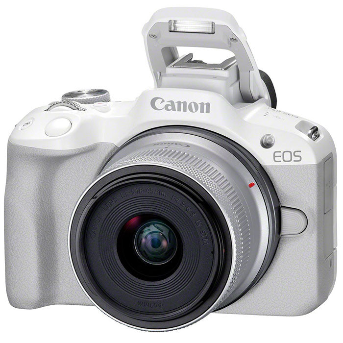 Canon EOS R50 Blanc + Canon RF-S 18-45mm f/4.5-6.3 IS STM